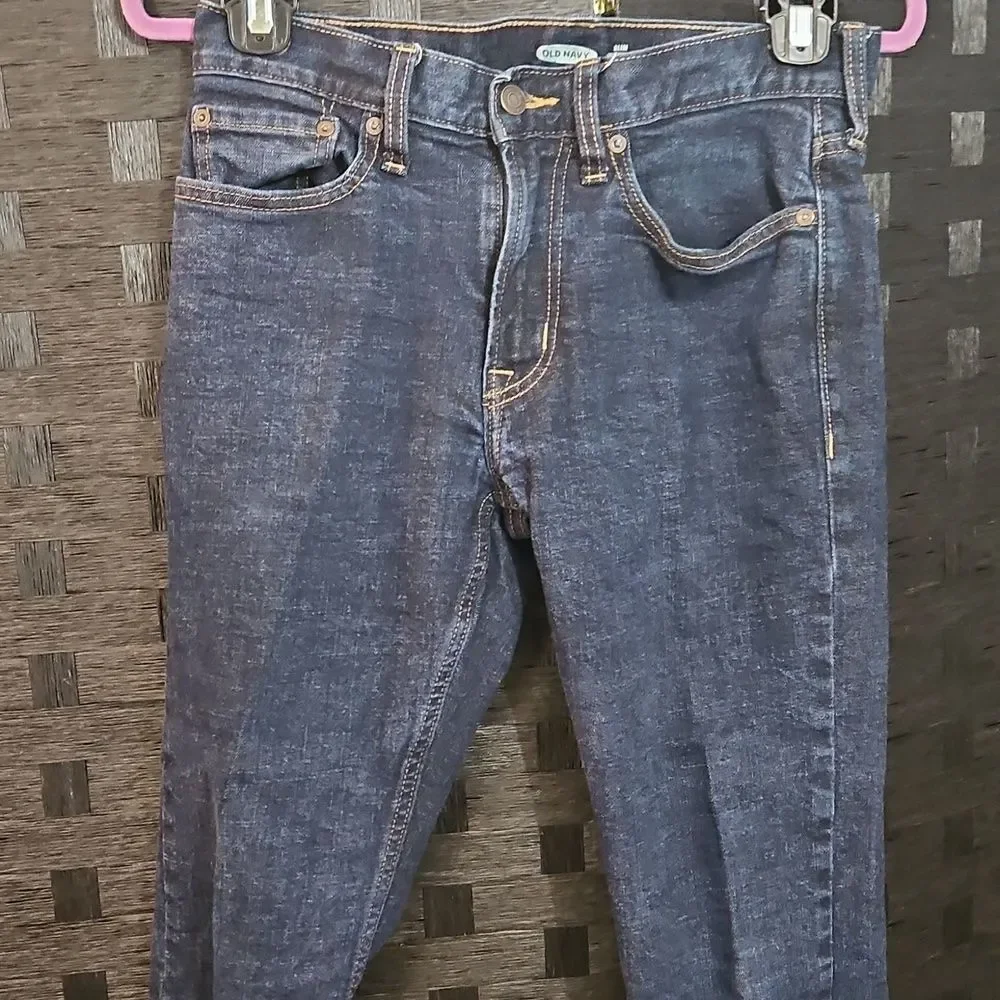 Old Navy Slim Dark Wash Straight Leg Jeans Size 30x32